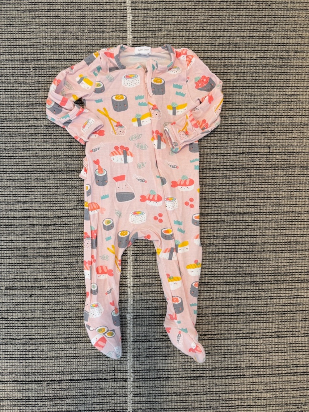 Angel Dear 3-6 MO Sushi Print Footed Sleeper